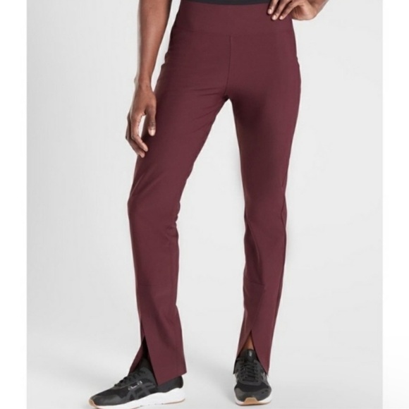 Athleta Interstellar Burgundy Pants Size 0 - Picture 1 of 12